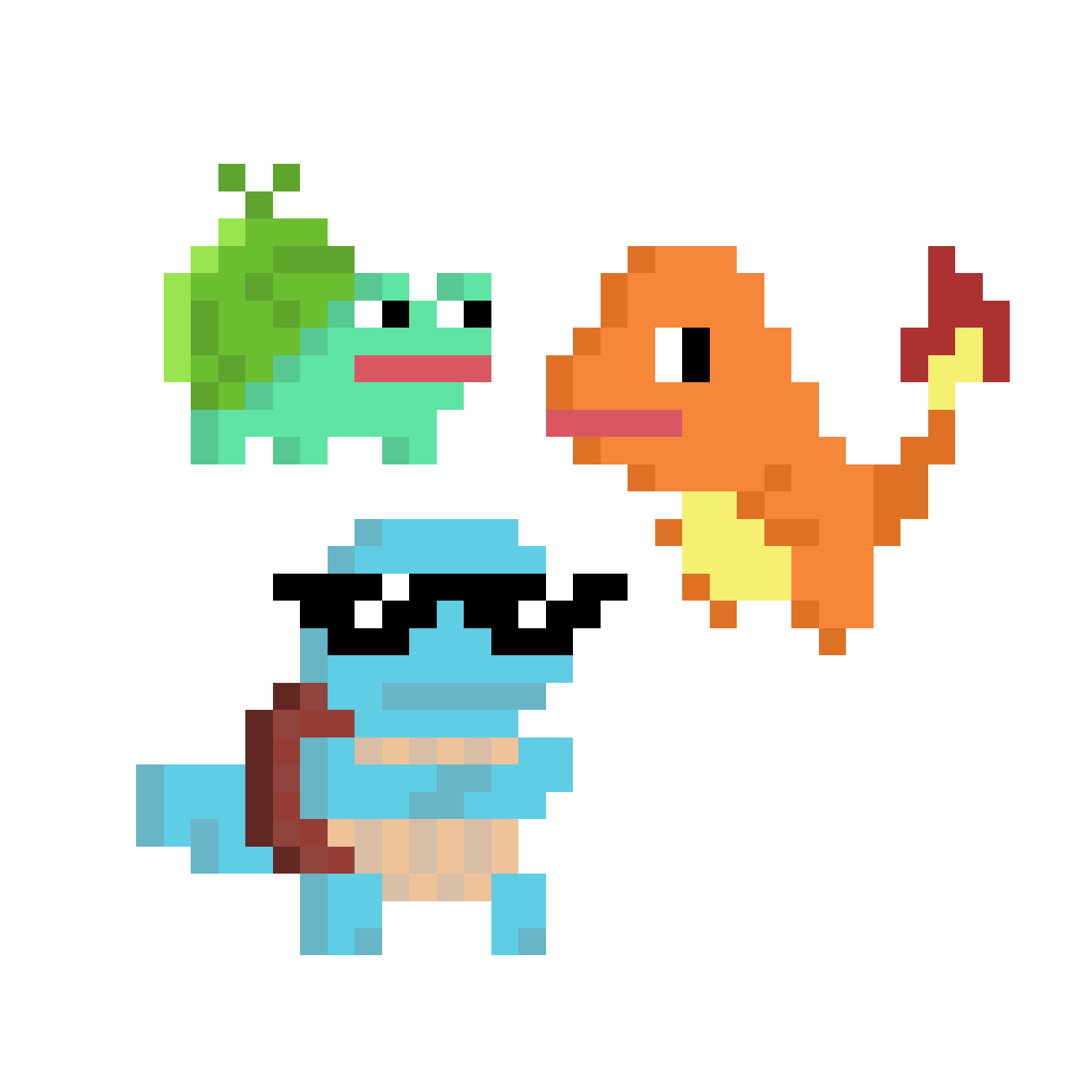 Choose Your Starter Pokémon Tiny Pixel Pepe